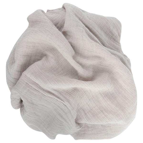 Cotton Muslin Swaddle Blanket - FOREST GREY LEAF AND PEBBLE GREY - 2 PACK