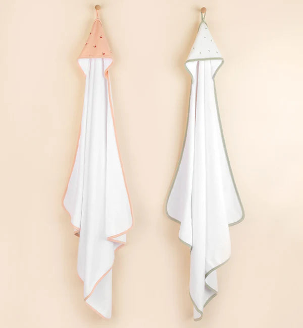 Hooded Towel & Washcloth | SAGE PEARS