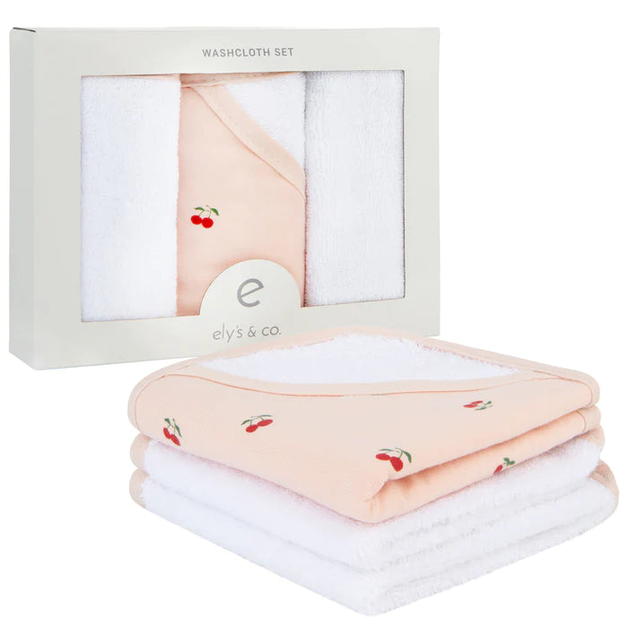 3 Pack Washcloth Set | PINK CHERRIES