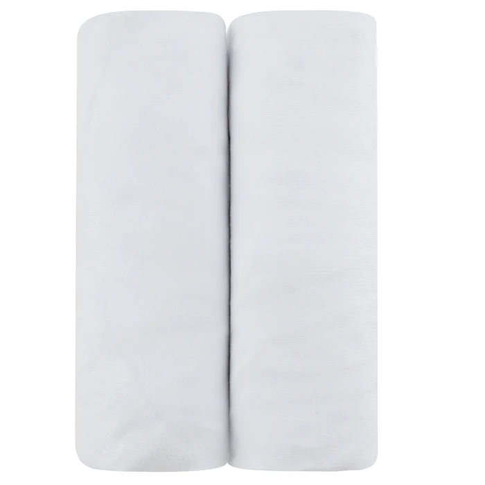 Changing Pad Cover Set / Cradle Sheet Set | SOLID WHITE
