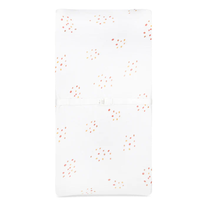 Changing Pad Cover / Cradle Sheet I DUSTY PINK RAINDROPS