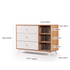 Central Park 3-drawer, Two Shelves Dresser