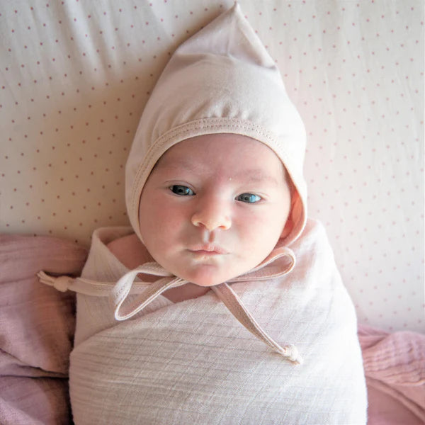 Cotton Muslin Swaddle Blanket - ROSEWATER PINK