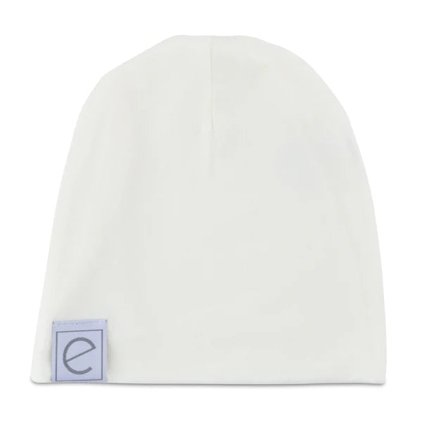 Jersey Knit Cotton Swaddle Blanket , Beanie & Headband Gift Set - IVORY