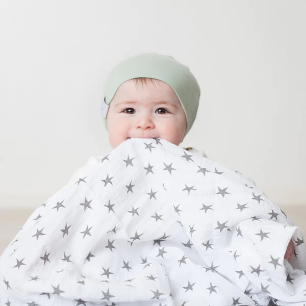 Cotton Muslin Swaddle Blanket - GREY STAR COLLECTION - 3 PACK