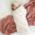 Cotton Muslin Swaddle Blanket - ROSEWATER & CRANBERRY - 2 PACK