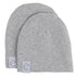 Jersey Knit Cotton Swaddle Blanket and Beanie Gift Set - HEATHER GREY