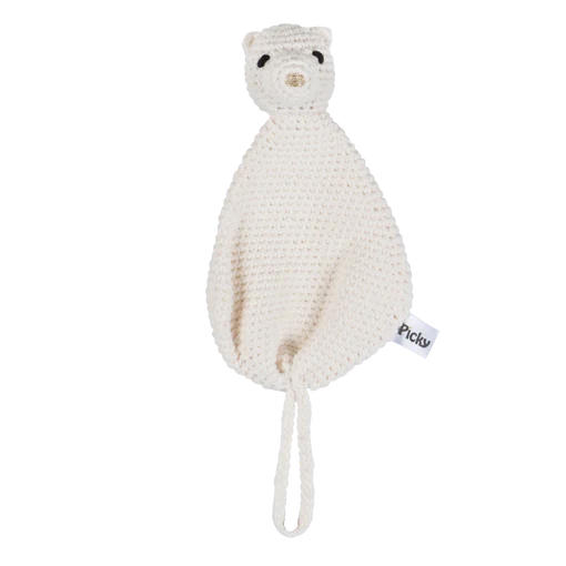 Picky Baby Rattle Pacifier Holder - Off White
