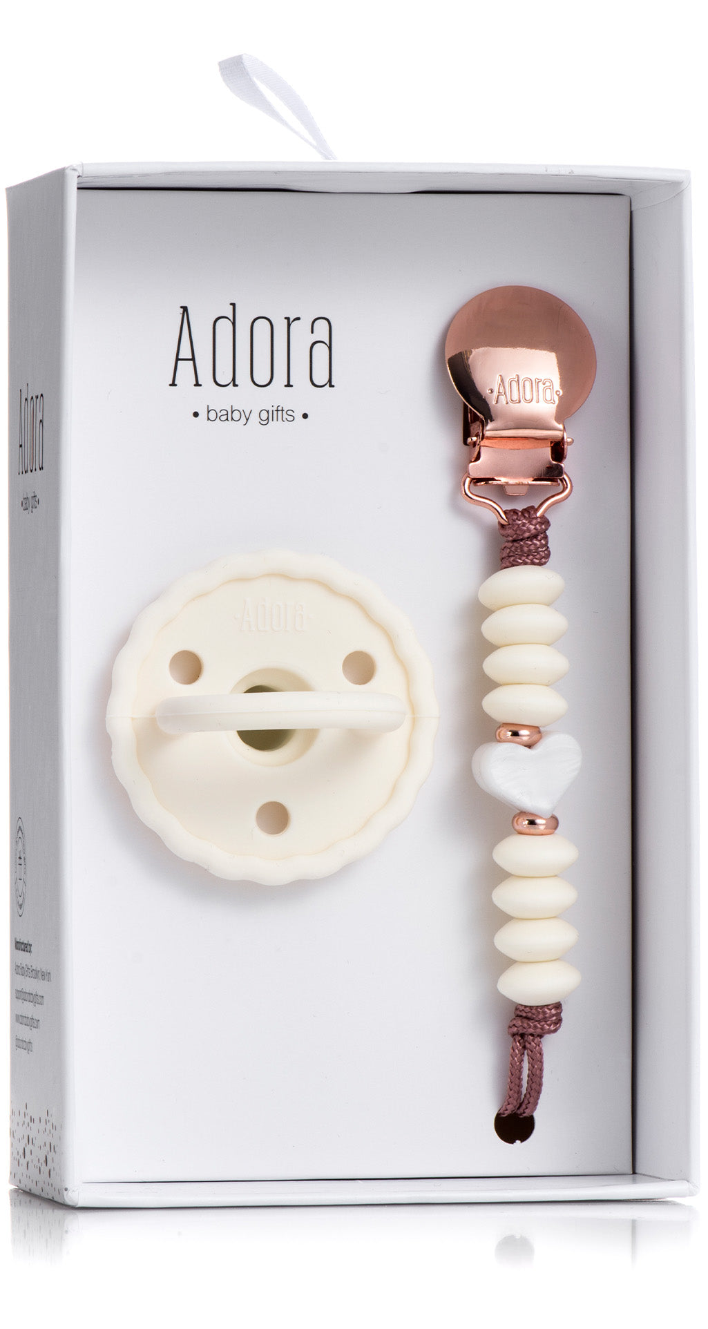 Adora – Scalloped Vanilla Heart