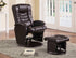 Casual Glider Recliner with Matching Ottoman