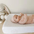 Changing Pad Cover / Cradle Sheet I DUSTY PINK RAINDROPS