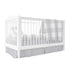 Four Piece Baby Crib Set I GREY GINGHAM DESIGN