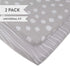 Changing Pad Cover / Cradle Sheet Set I GREY AND WHITE ABSTRACT