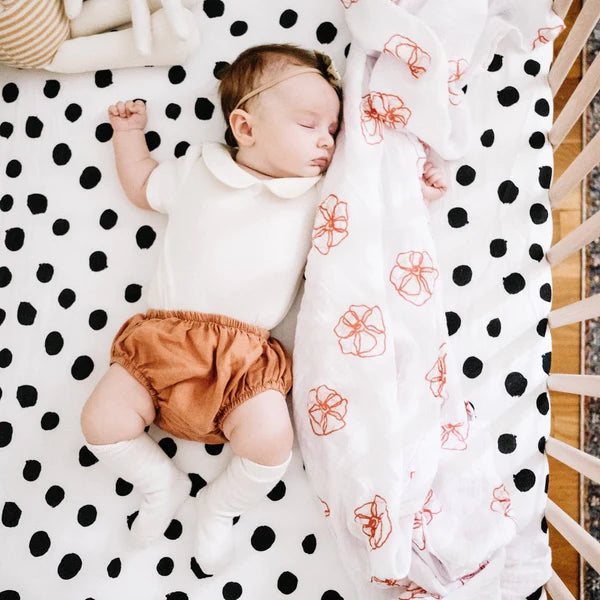 Crib Sheet Set I BLACK AND WHITE ABSTRACT