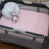 Quilted Waterproof Pack N Play / Portable Crib Sheet I PINK
