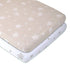 Bassinet Sheet Set - TAN DRAWN STAR