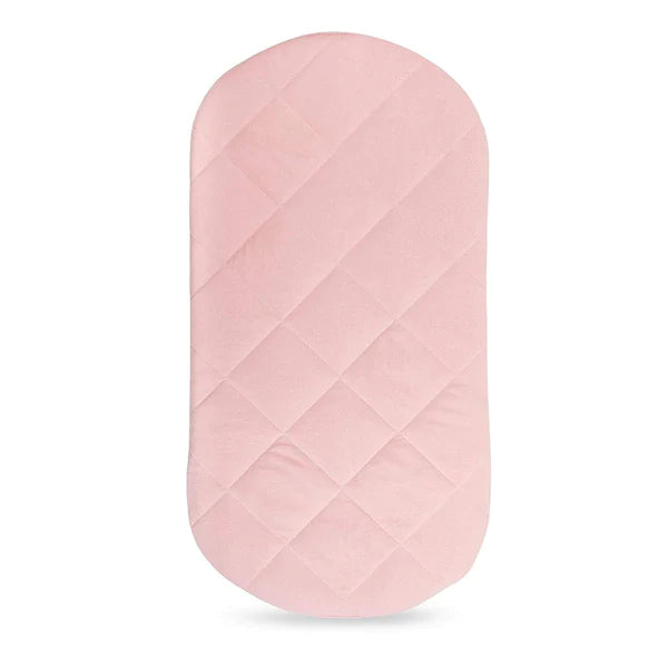 Waterproof Quilted Bassinet Sheet With Heat Protection - PINK