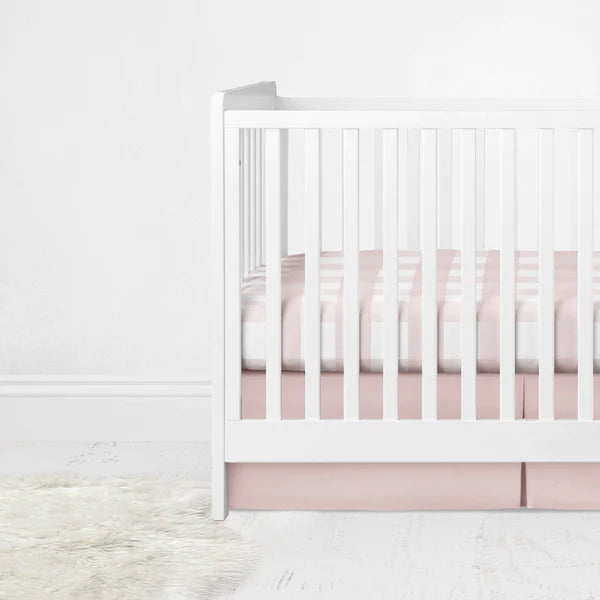 Four Piece Baby Crib Set I PINK GINGHAM DESIGN