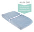 Waterproof Plush Changing Pad Cover I DUSTY BLUE VELVET