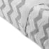 Waterproof Plush Changing Pad Cover | GREY AND WHITE CHEVRON VELVET