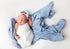 Cotton Muslin Swaddle Blanket - BLUE NAUTICAL - 3 PACK