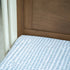 Waterproof Crib | Toddler Bed Sheet Set - MISTY BLUE SPLASH & STRIPES