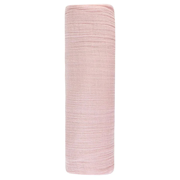 Cotton Muslin Swaddle Blanket - PETAL PINK