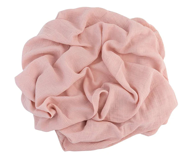 Cotton Muslin Swaddle Blanket - PETAL PINK