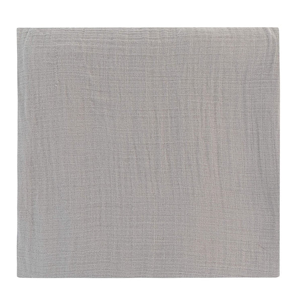 Cotton Muslin Swaddle Blanket - SILVER GREY